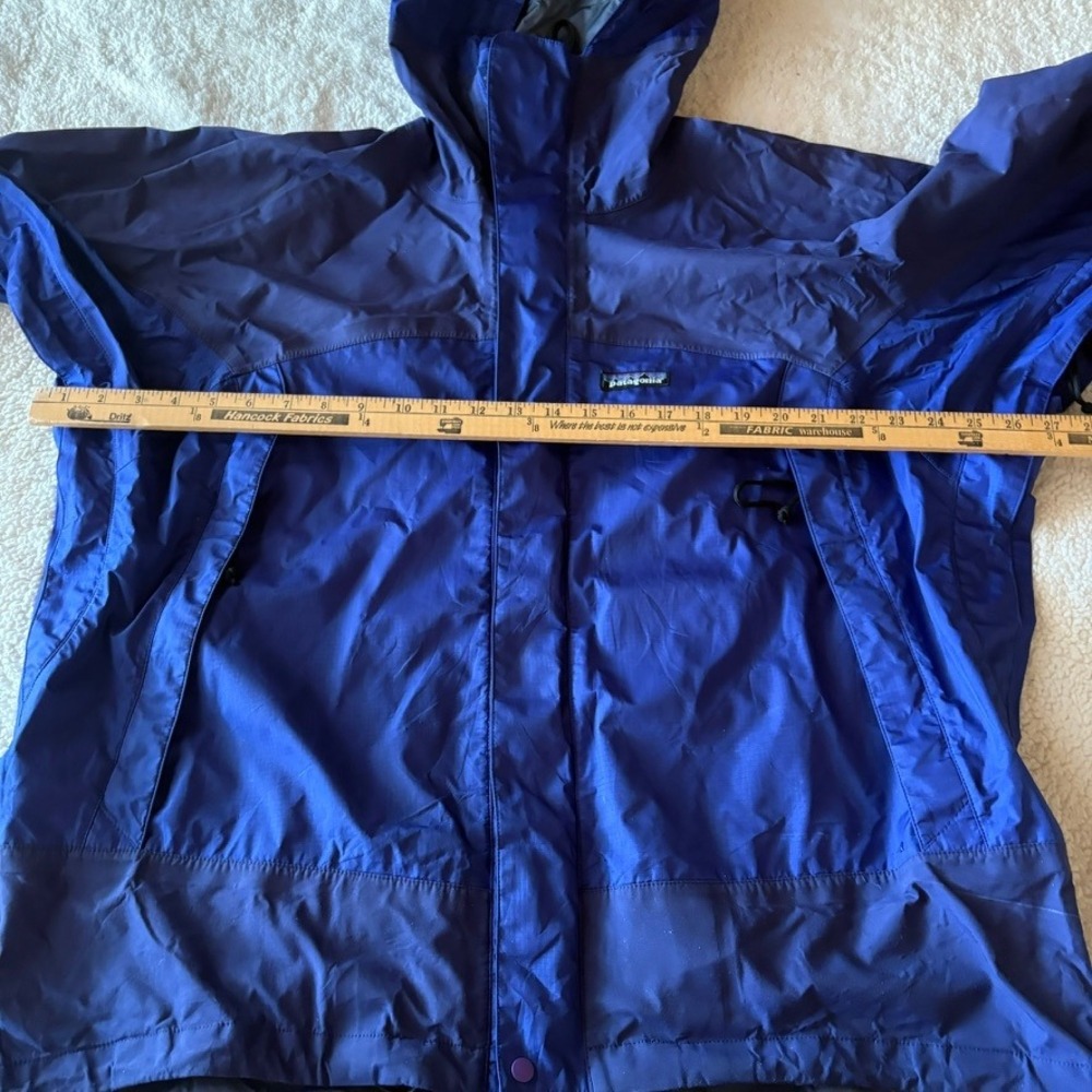 Patagonia Vtg Knifeblade Ski Rain hard Shell Jacket Ski Parka Men's L Blue - Picture 8 of 15